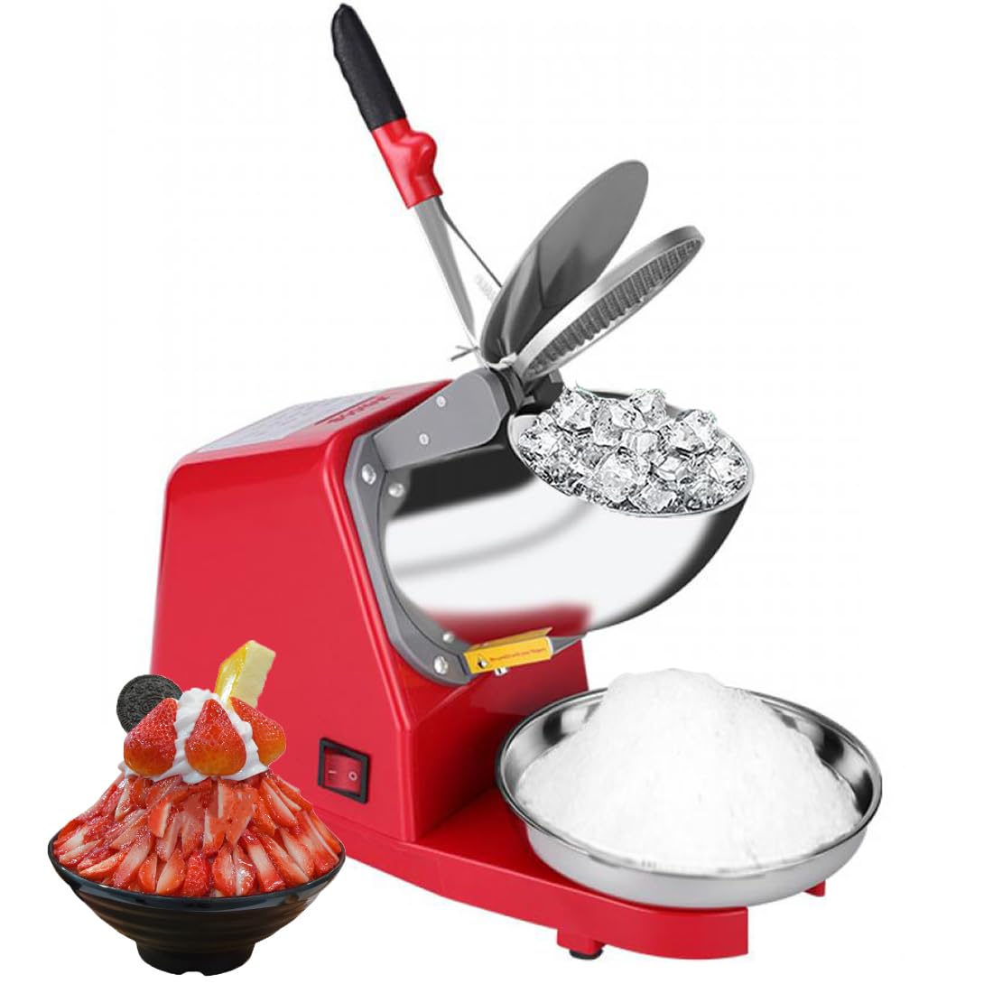 Amazon | YIZELVDUI かき氷機 かき氷メーカー ふわふわ 電動